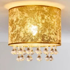 hofstein Plafonnier Norrfors Argenté, Transparent, 1 lumière