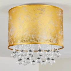 hofstein Plafonnier Norrfors Argenté, Transparent, 1 lumière