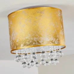 hofstein Plafonnier Norrfors Argenté, Transparent, 1 lumière