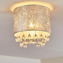 Lampes En Tissu-hofstein Plafonnier Norrfors Argenté, 1 lumière