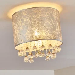 Lampes En Tissu-hofstein Plafonnier Norrfors Argenté, 1 lumière