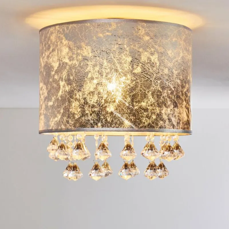 Lampes En Tissu-hofstein Plafonnier Norrfors Argenté, 1 lumière