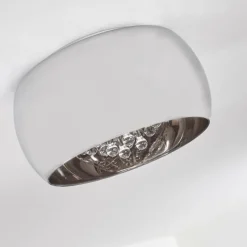 Suspension Verre Fumé-hofstein Plafonnier Norrskata Nickel mat, 5 lumières