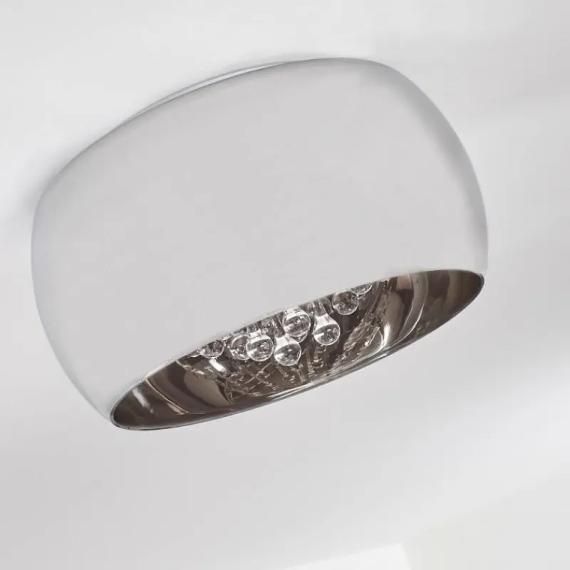 Suspension Verre Fumé-hofstein Plafonnier Norrskata Nickel mat, 5 lumières