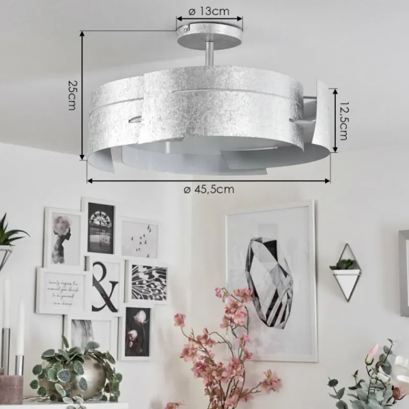 hofstein Plafonnier Novara Argenté, 3 lumières