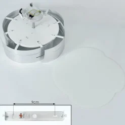 hofstein Plafonnier Novara Argenté, 3 lumières