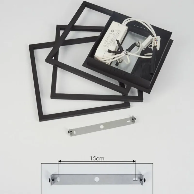 hofstein Plafonnier Oberegg LED Blanc, 1 lumière, Télécommandes