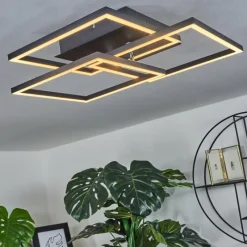 hofstein Plafonnier Oberegg LED Blanc, 1 lumière, Télécommandes