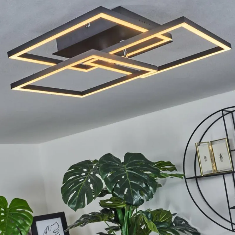 hofstein Plafonnier Oberegg LED Blanc, 1 lumière, Télécommandes