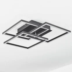 hofstein Plafonnier Oberegg LED Blanc, 1 lumière, Télécommandes