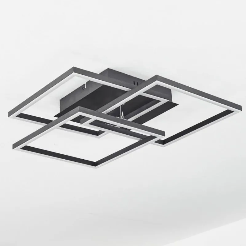 hofstein Plafonnier Oberegg LED Blanc, 1 lumière, Télécommandes