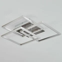 hofstein Plafonnier Oberegg LED Chrome, Nickel mat, 1 lumière, Télécommandes