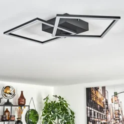 hofstein Plafonnier Obo LED Noir, 1 lumière