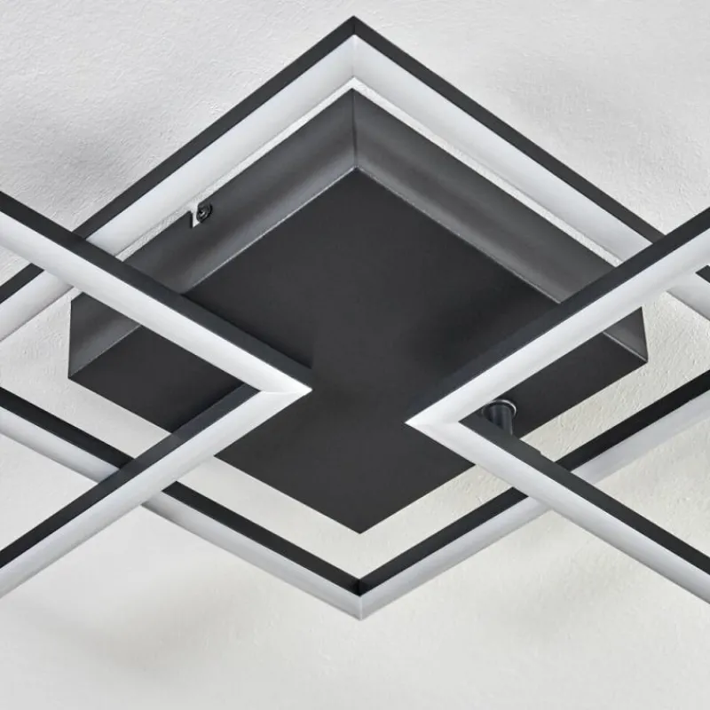 hofstein Plafonnier Obo LED Noir, 1 lumière