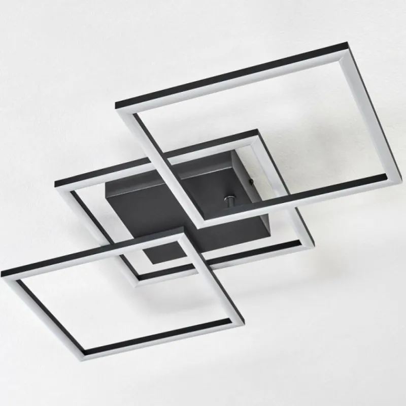 hofstein Plafonnier Obo LED Noir, 1 lumière