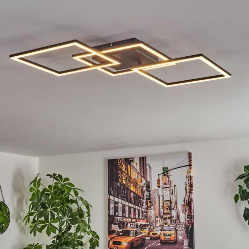 hofstein Plafonnier Obo LED Noir, 1 lumière