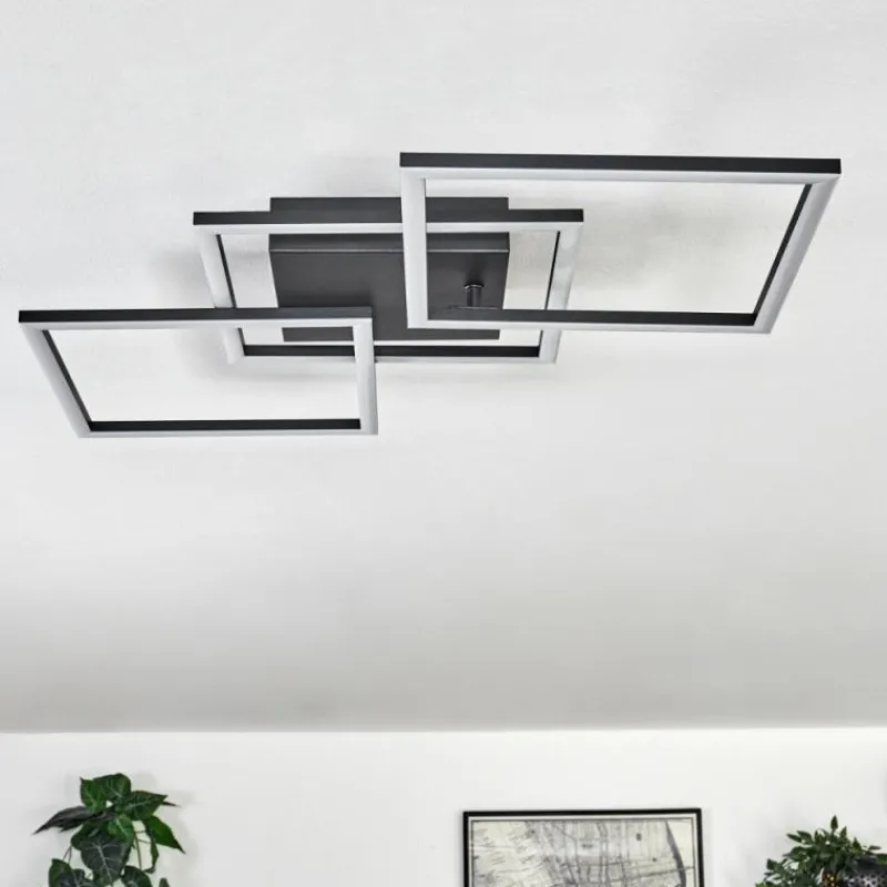 hofstein Plafonnier Obo LED Noir, 1 lumière