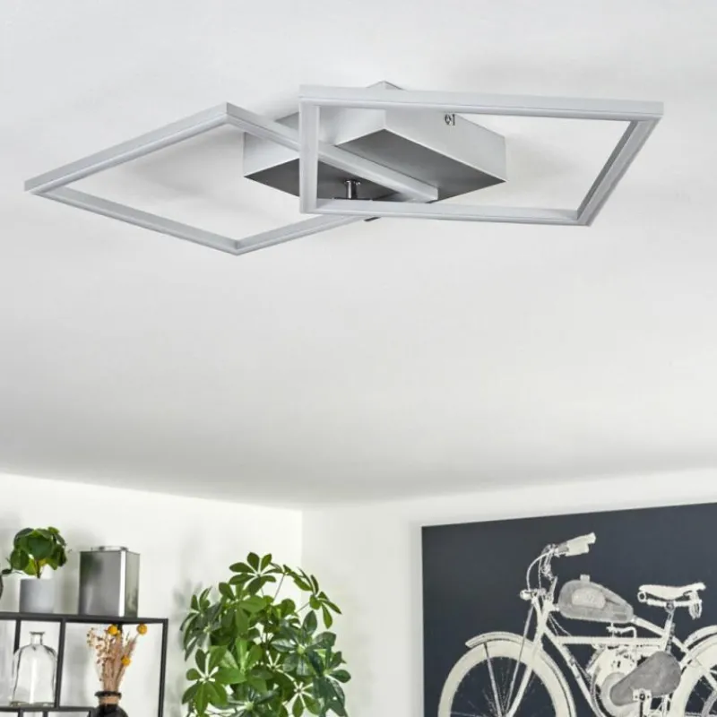 hofstein Plafonnier Obo LED Titane, 1 lumière