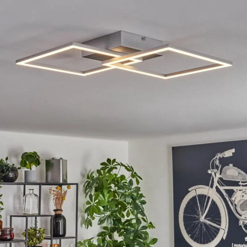 hofstein Plafonnier Obo LED Titane, 1 lumière