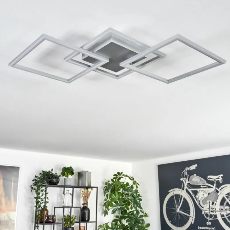 hofstein Plafonnier Obo LED Titane, 1 lumière