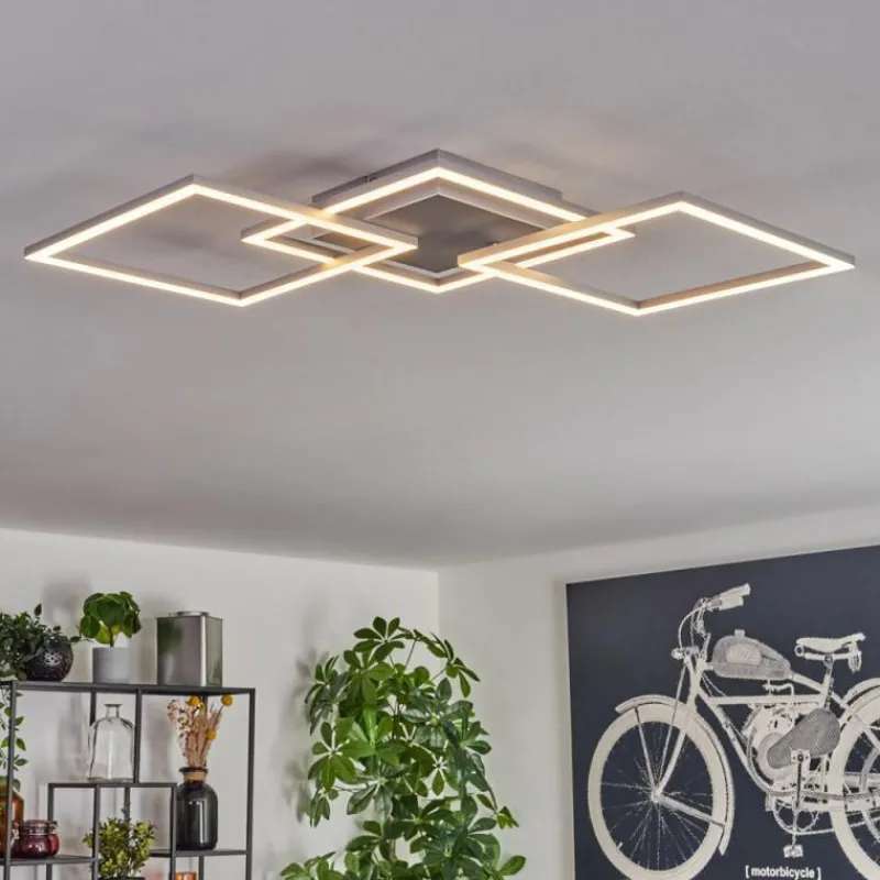 hofstein Plafonnier Obo LED Titane, 1 lumière