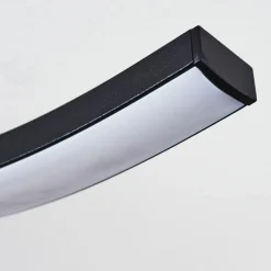 hofstein Plafonnier Odda LED Couleur bois, Noir, 2 lumières