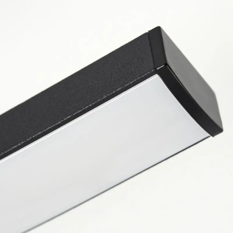 hofstein Plafonnier Odda LED Couleur bois, Noir, 4 lumières