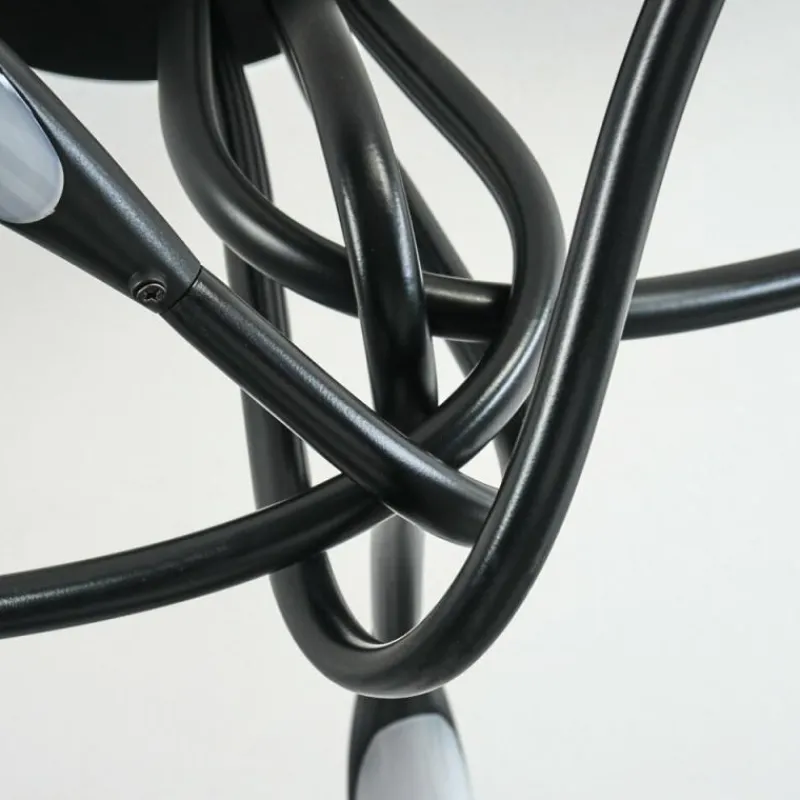 hofstein Plafonnier Oetling LED Noir, 1 lumière