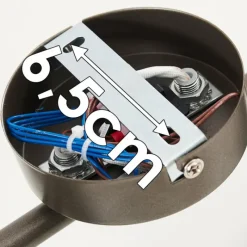 Lampes Vintages & Rétros-hofstein Plafonnier Oksevej Argenté, 4 lumières