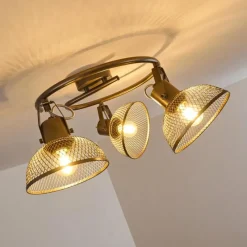 Lampes Vintages & Rétros-hofstein Plafonnier Oksevej Gris, 3 lumières