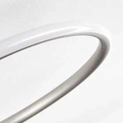 hofstein Plafonnier Olok LED Argenté, Blanc, 1 lumière, Télécommandes