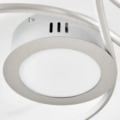 hofstein Plafonnier Olok LED Argenté, Blanc, 1 lumière, Télécommandes