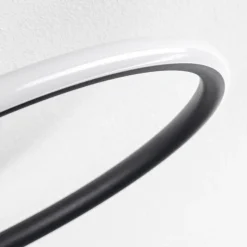 hofstein Plafonnier Olok LED Noir, 1 lumière, Télécommandes