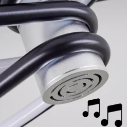 hofstein Plafonnier Olul LED Noir, Blanc, 2 lumières