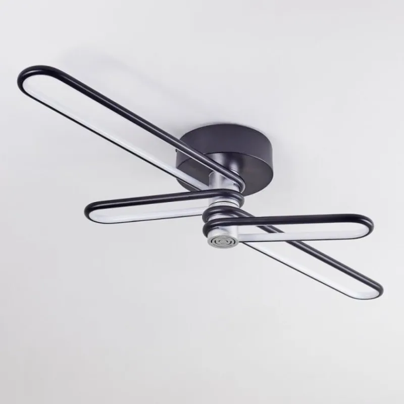 hofstein Plafonnier Olul LED Noir, Blanc, 2 lumières