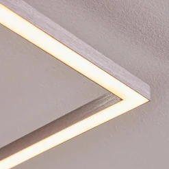 hofstein Plafonnier Omega LED Nickel mat, 1 lumière