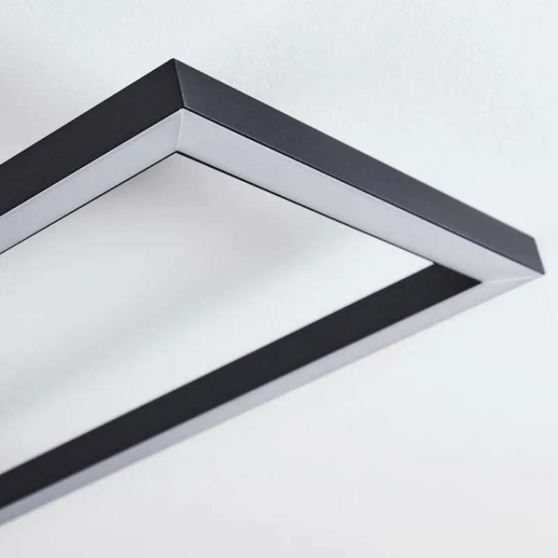 hofstein Plafonnier Omega LED Noir, 1 lumière