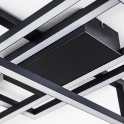 hofstein Plafonnier Omega LED Noir, 1 lumière