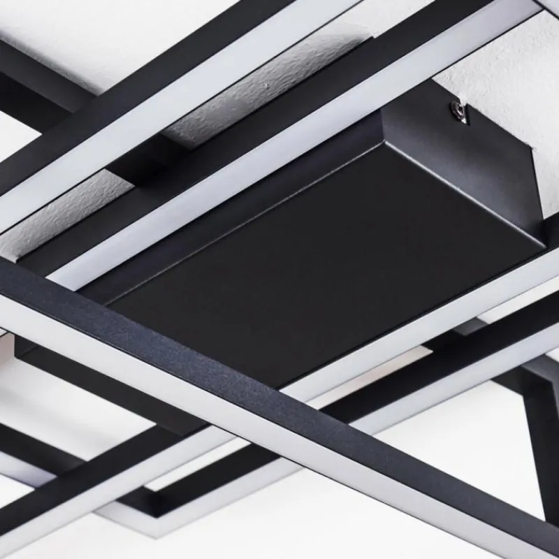 hofstein Plafonnier Omega LED Noir, 1 lumière