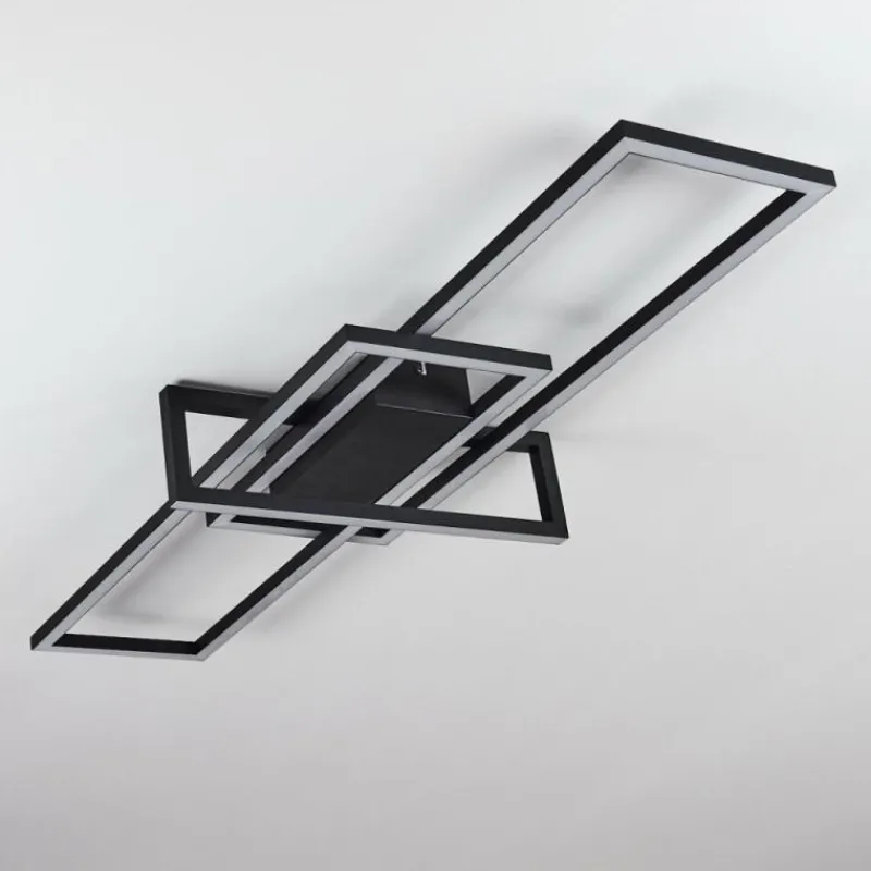 hofstein Plafonnier Omega LED Noir, 1 lumière