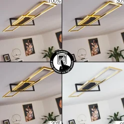 Lampes Dorées-hofstein Plafonnier Omega LED Noir, 1 lumière