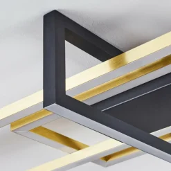 Lampes Dorées-hofstein Plafonnier Omega LED Noir, 1 lumière