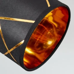 Lampes En Tissu-hofstein Plafonnier Opatija Noir, 3 lumières