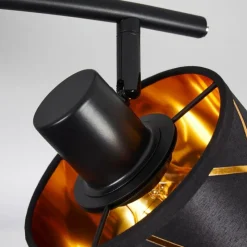 Lampes En Tissu-hofstein Plafonnier Opatija Noir, 2 lumières