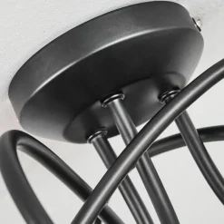 Lampes En Tissu-hofstein Plafonnier Opatija Noir, 3 lumières