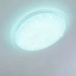 hofstein Plafonnier Oranki LED Blanc, 1 lumière, Télécommandes