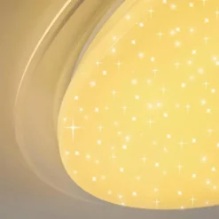 hofstein Plafonnier Oranki LED Blanc, 1 lumière, Télécommandes