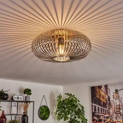 Lampes Industrielles-hofstein Plafonnier Oravi Argenté, 1 lumière