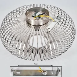 Lampes Industrielles-hofstein Plafonnier Oravi Argenté, 1 lumière