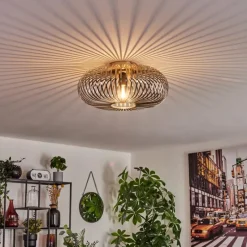 Lampes Industrielles-hofstein Plafonnier Oravi Argenté, 1 lumière